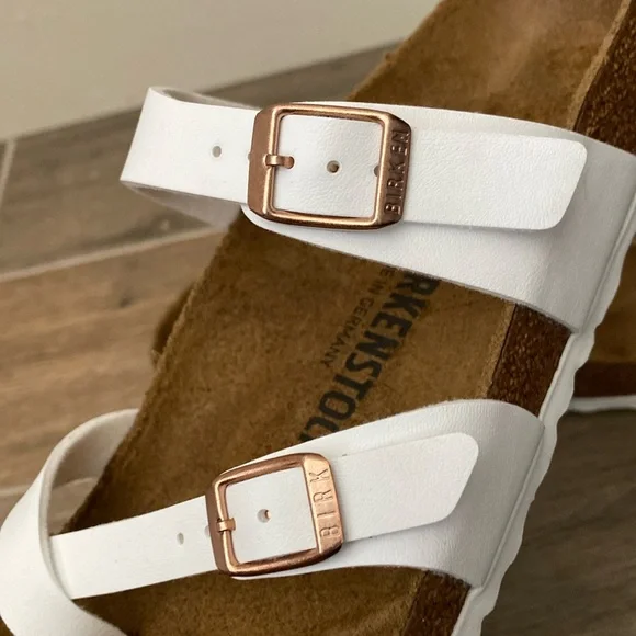 NEW Birkenstock Mayari Sandals White Birkoflor Size 38 / 7 - Picture 7 of 10